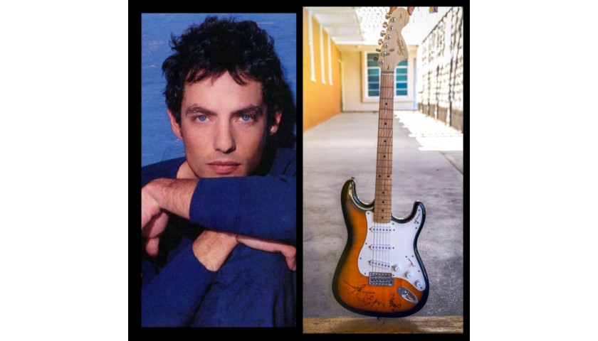Take Home this Beautiful Squire Strat by Fender Guitar Signed by Jakob Dylan of The Wallflowers