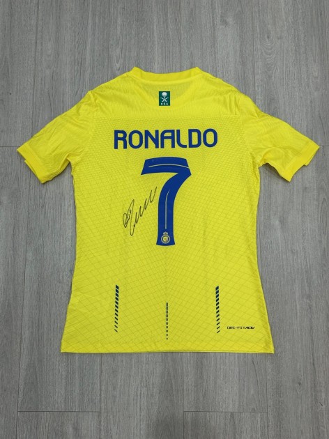 Cristiano Ronaldo's Al Nassr Signed Third Shirt