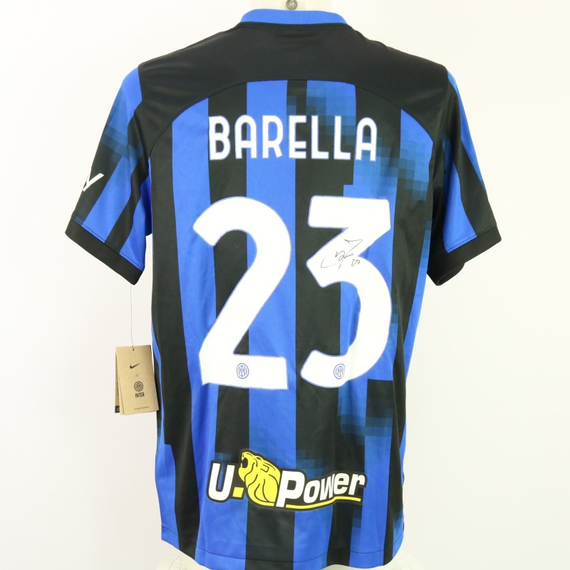 Maglia ufficiale Barella Inter, 2023/24 - Autografata