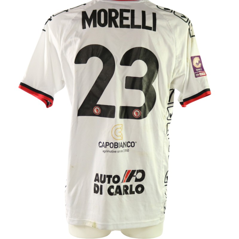 Morelli's Unwashed Shirt, Salernitana vs Foggia 2025 - Carlo Ricchetti Special Patch