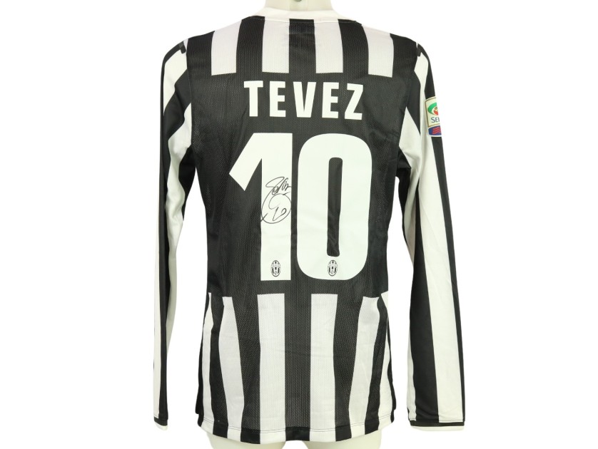 Tevez's Juventus Match Signed Shirt, 2013/14