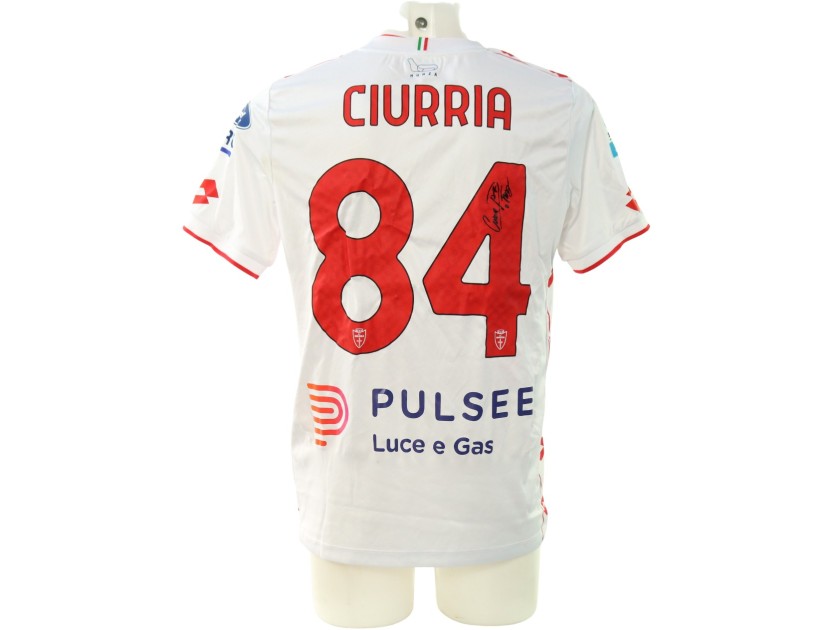 Ciurria's Signed Unwashed Shirt, Parma vs Monza 2024