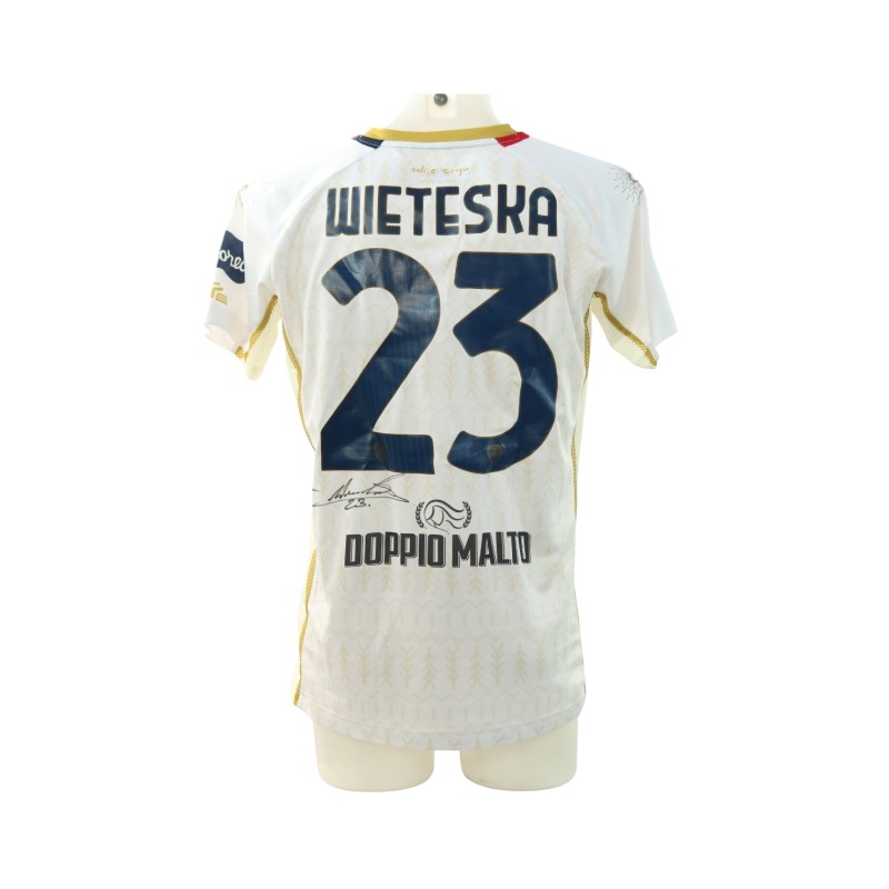 Maglia Wieteska Venezia vs Cagliari Unwashed, 2024 - Autografata