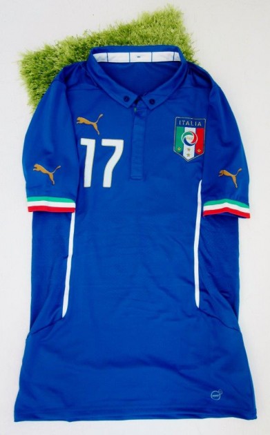 Immobile Italy official authentic shirt signed, Brazil 2014 - #celebriamolamaglia #vivoazzurro