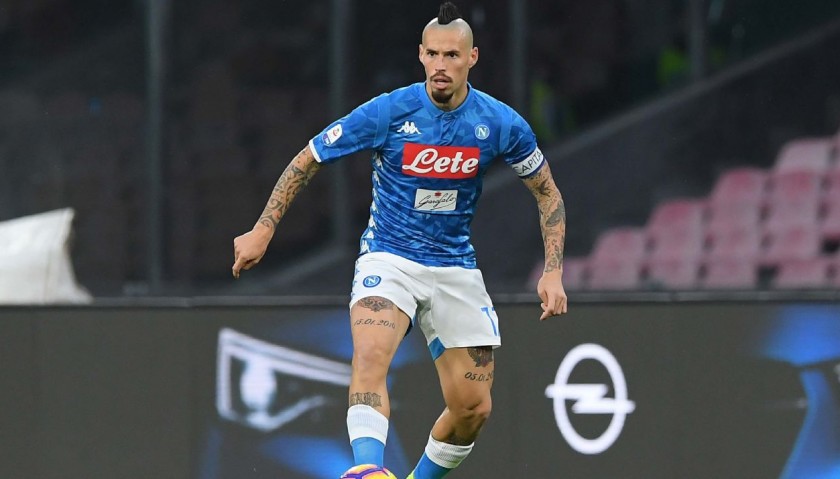 Hamsik's Napoli Worn Shirt, Serie A 2018/19
