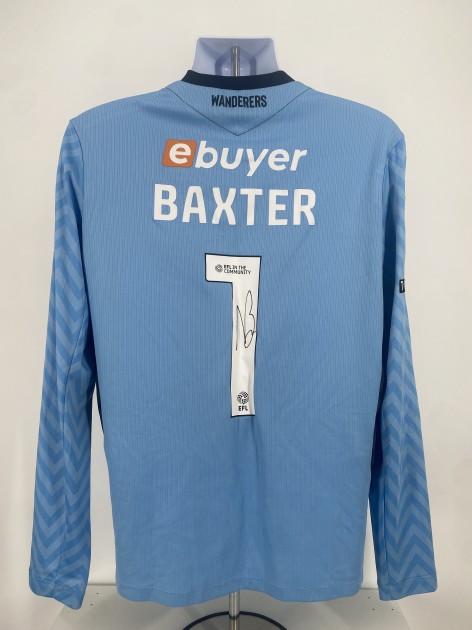 Nathan Baxter's Bolton Wanderers Signed Match Worn Shirt, vs Fleetwood 