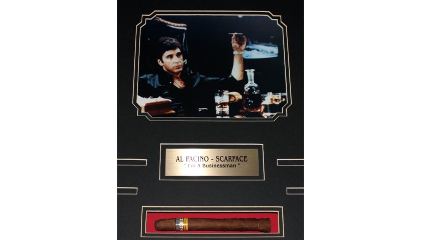Scarface Quadro di Al Pacino con sigaro cubano - CharityStars