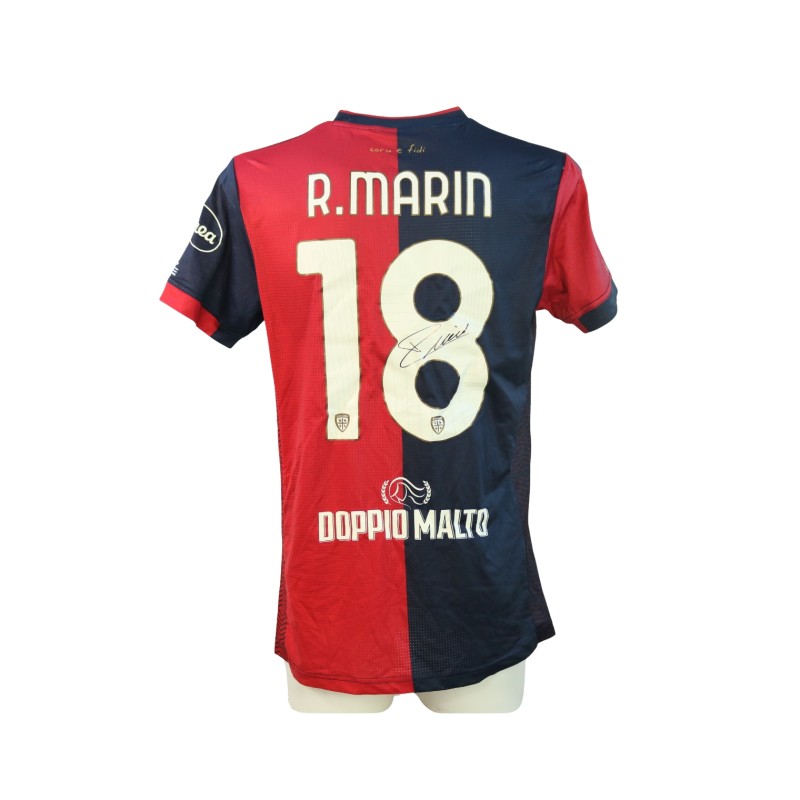 Maglia Marin Unwashed, Cagliari vs Torino 2024 - Autografata