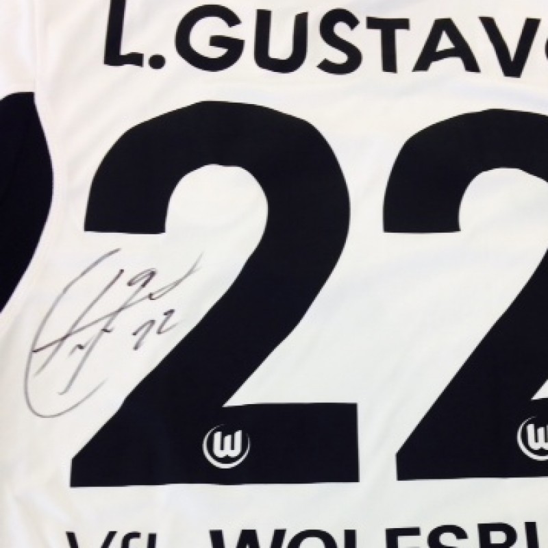 Luis Gustavo fanshop shirt, Wolfsburg, Bundesliga 2013/2014 - signed