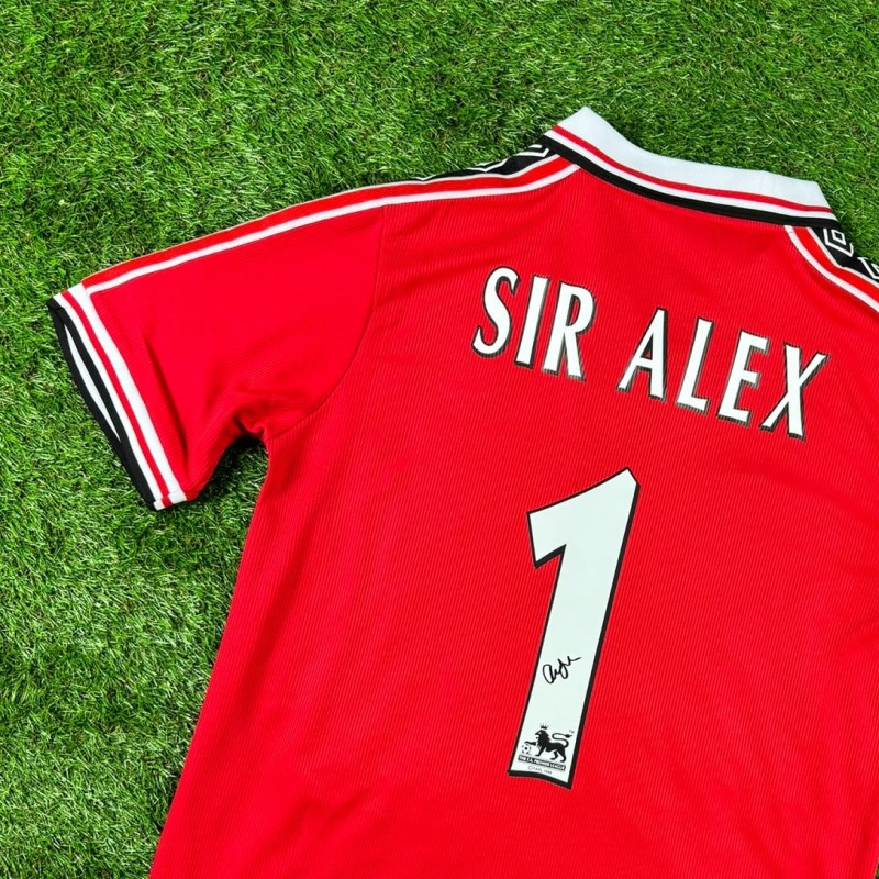 Sir Alex Ferguson Signed Manchester United 1999 Home Football Shirt COA