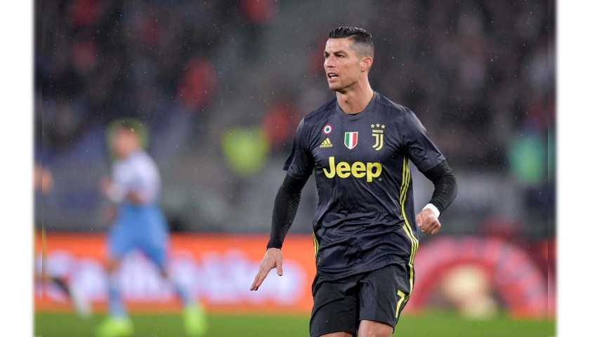 Ronaldo's Worn and Unwashed Shirt, Lazio-Juventus 2019 