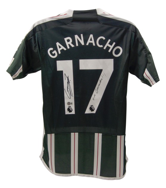 Alejandro Garnacho's Manchester United Signed Replica Away Shirt