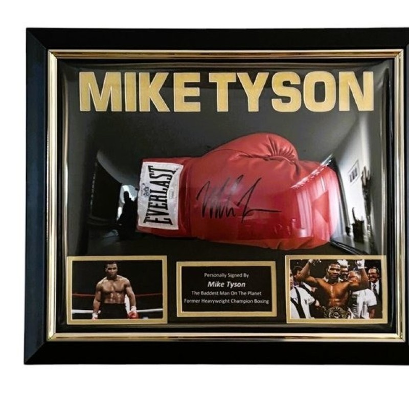 Mike Tyson Signed and Framed Boxing Glove