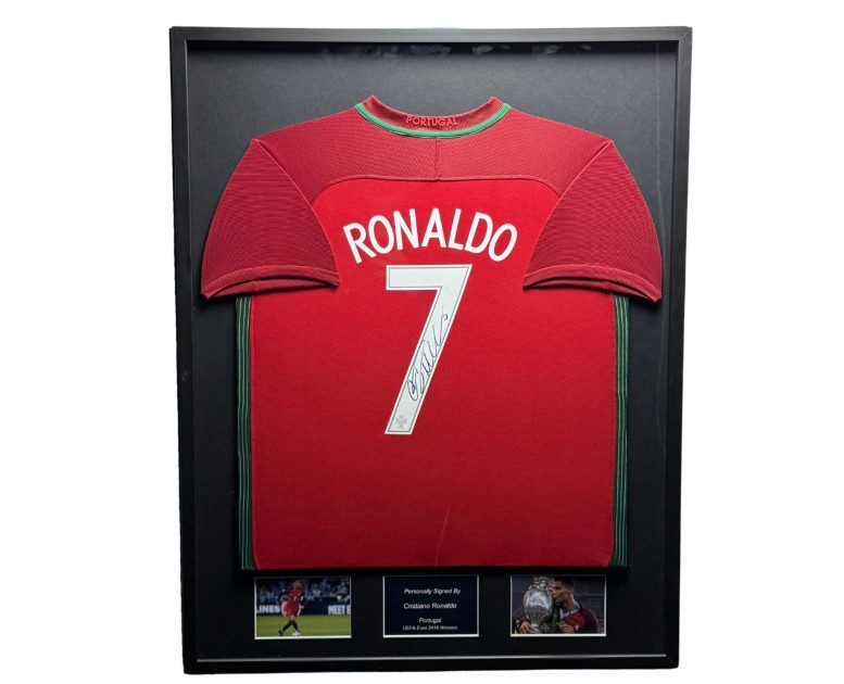 Cristiano Ronaldo's Portugal Signed And Framed Shirt