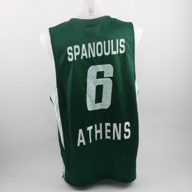 Panathinaikos Spanoulis shirt, worn Euroleague 2009/2010