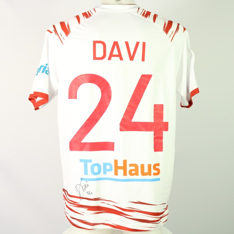 Davi Unwashed and Signed Shirt, Cittadella vs Sudtirol 2023