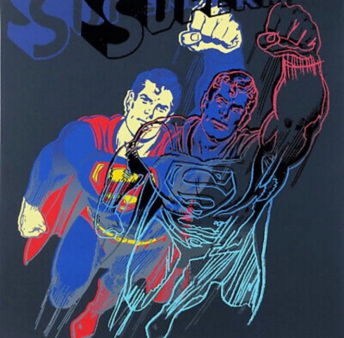 'Superman' Unsigned Screenprint by Andy Warhol 