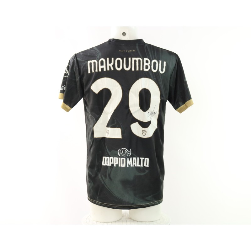 Maglia Makoumbou Monza vs Cagliari Unwashed, 2025 - Autografata