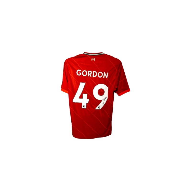 Kaide Gordon's Liverpool 2021/22 Signed Official Shirt