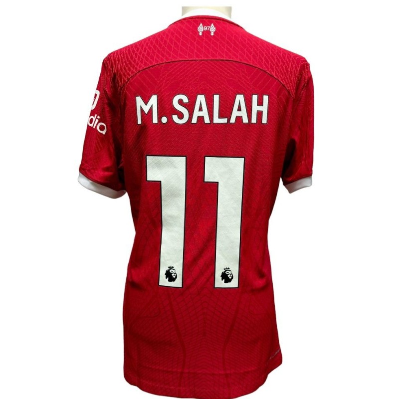 Salah's Match Worn unwashed Shirt, Liverpool vs Forest 2023