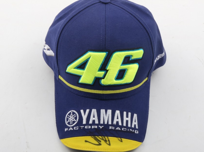 Official Yamaha hat, signed by Valentino Rossi