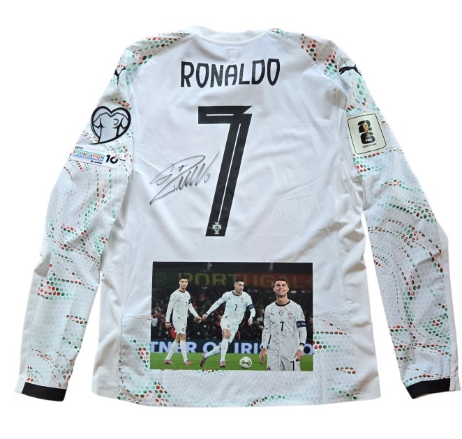 Ronaldo's Signed Match-Issued Shirt, Ireland vs Portugal WC 2026 Qualifiers 