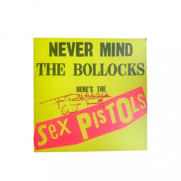 John Lydon of Sex Pistols Signed 'Never Mind The Bollocks' Vinyl LP 