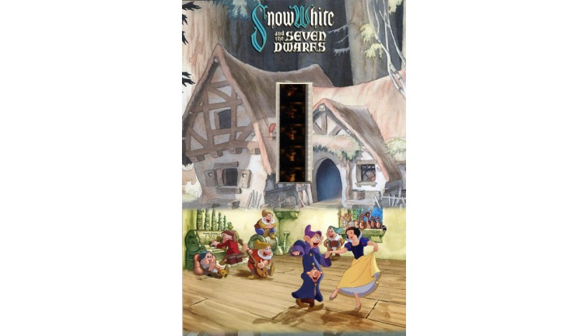 "Snow White and the Seven Dwarfs" Maxi Card with Original Frames of Film 