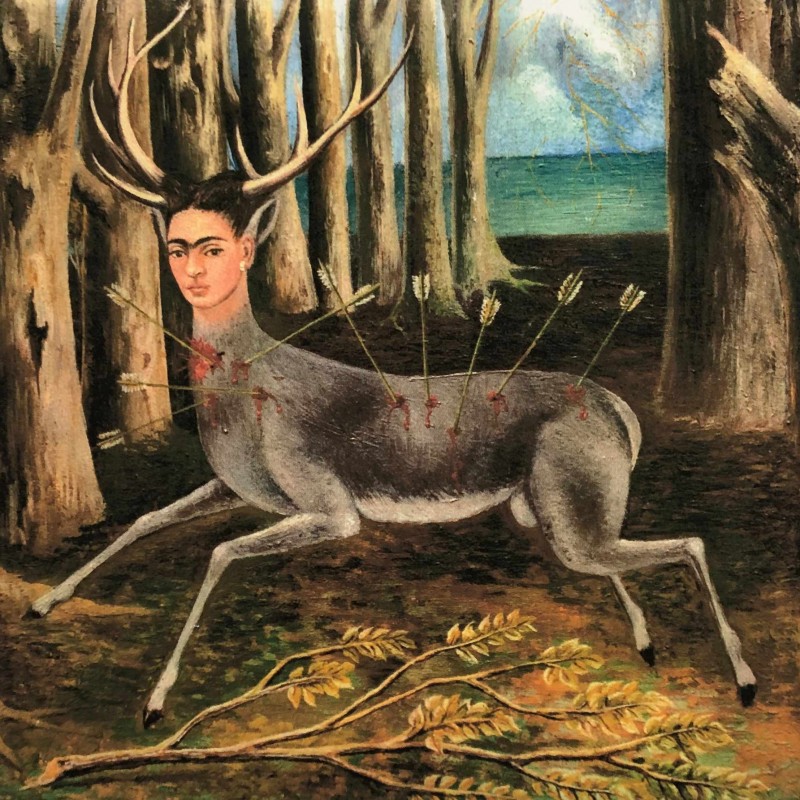 "The Wounded Deer" Frida Kahlo Signed Offset Lithograph