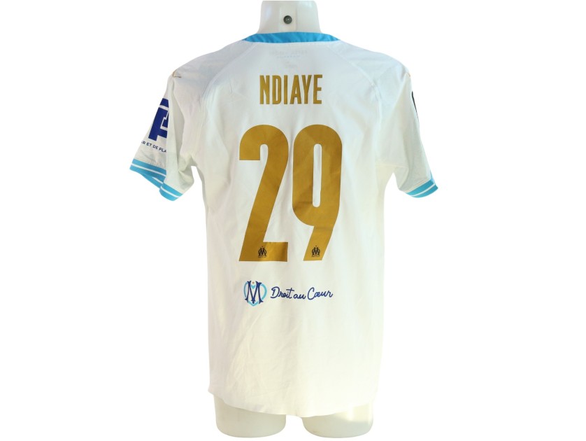 Ndiaye's Olympique Marseille Match-Issued Shirt, Europa League 2023/24