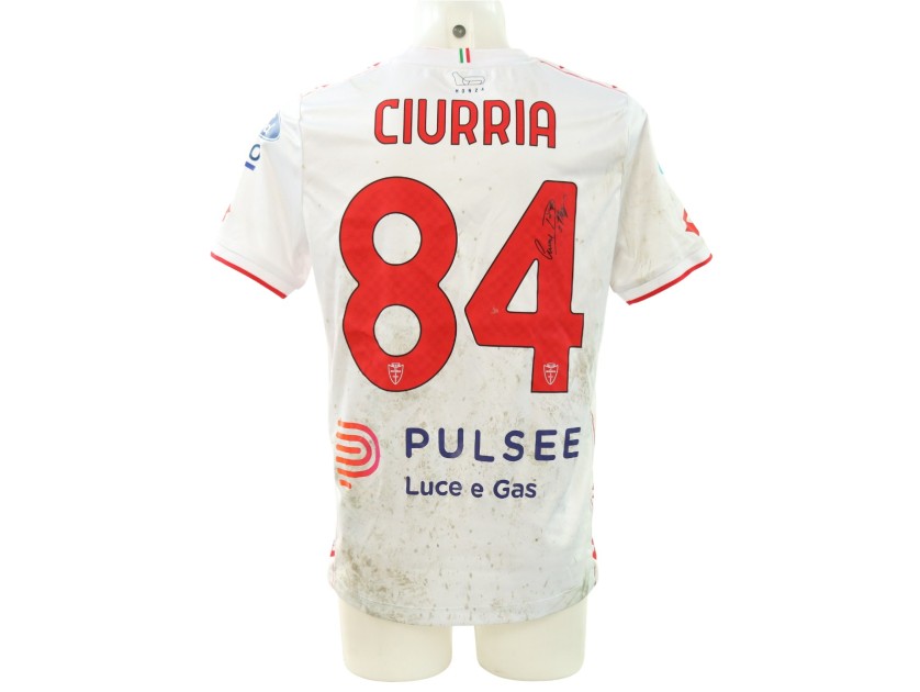 Ciurria's Signed Unwashed Shirt, Genoa vs Monza 2025