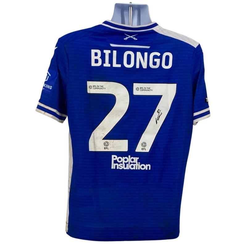 Bilongo's Bristol Rovers EFL Sky Bet League One Signed Match Worn Shirt, vs Northampton