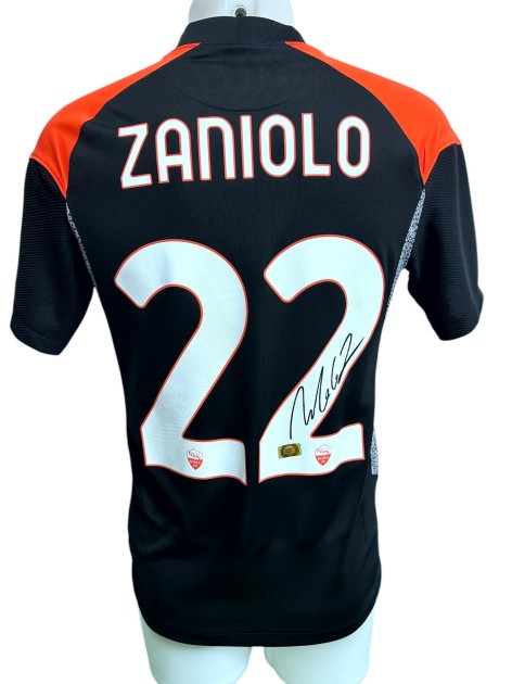 Zaniolo's Roma Signed Official Shirt, 2020/21