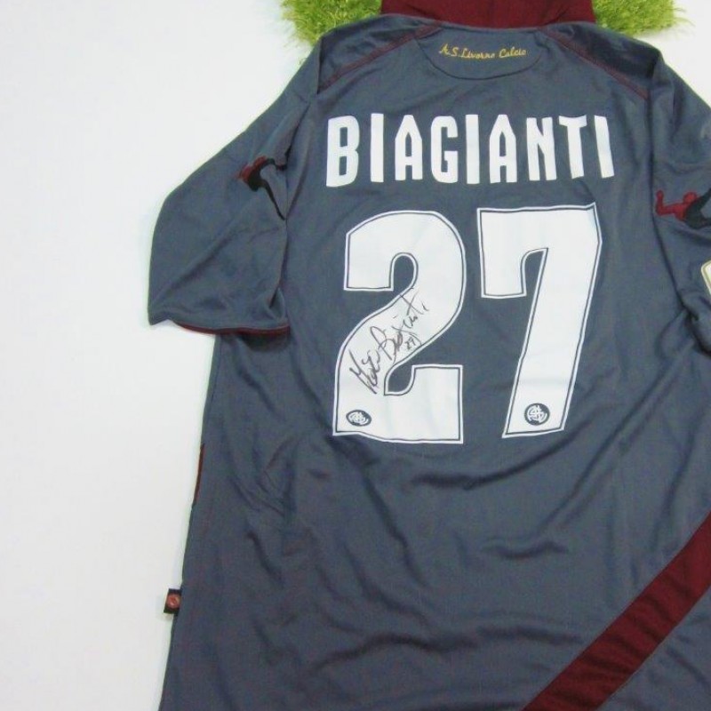 Maglia Biagianti Livorno, indossata Serie A 2013/2014