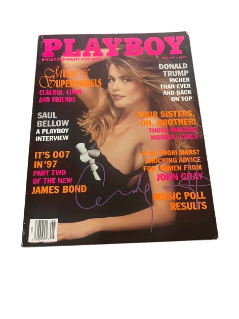 Claudia Schiffer Signed May 1997 Playboy Magazine
