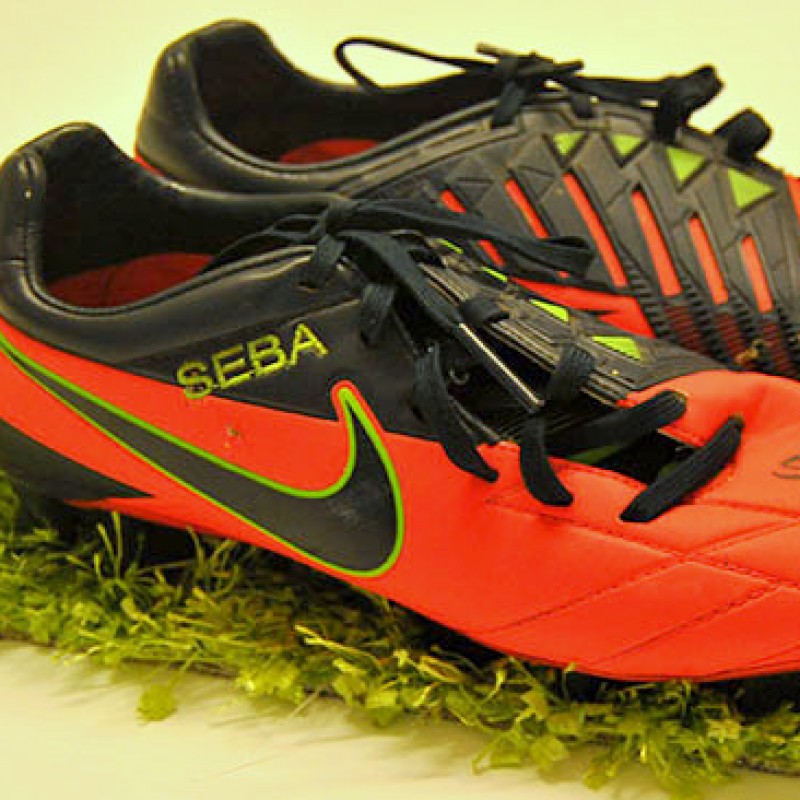 Sebastian Giovinco autographed soccer shoes
