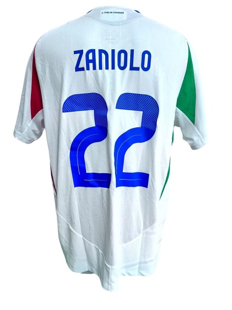 Zaniolo's Issued Shirt, Venezuela vs Italy 2024