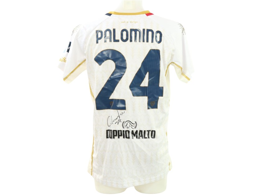 Palomino's Signed Unwashed Shirt, Milan vs Cagliari 2025