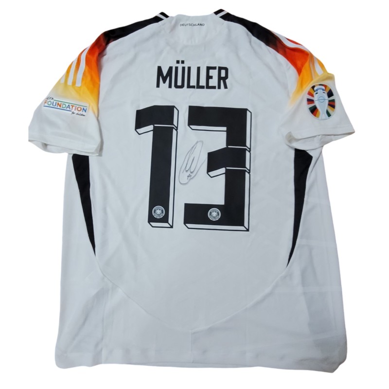 Maglia Muller preparata, Spagna vs Germania EURO 2024 - Autografata