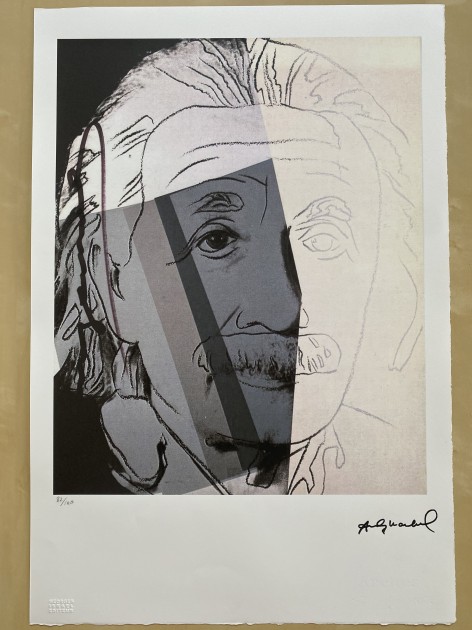 Andy Warhol Signed "Albert Einstein" 