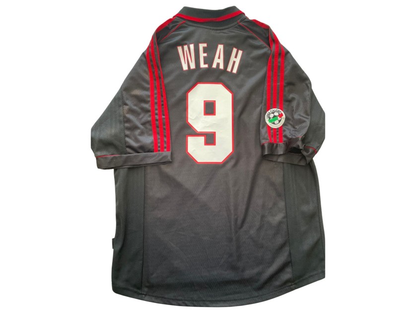 Weah's Match-Issued Shirt, Perugia vs Milan 1999