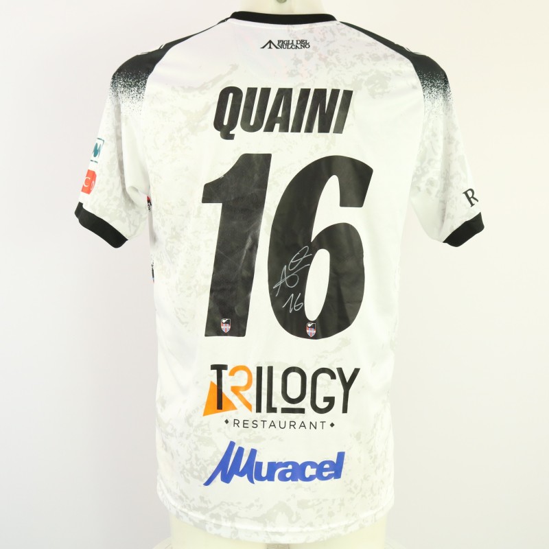 Quaini's Unwashed Signed Shirt, Turris vs Catania 2024