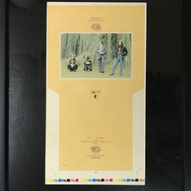 Stampa proof of artist Beatles “Ballata di John e Yoko