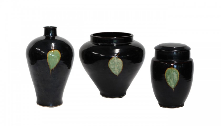 Leaf Vases Set