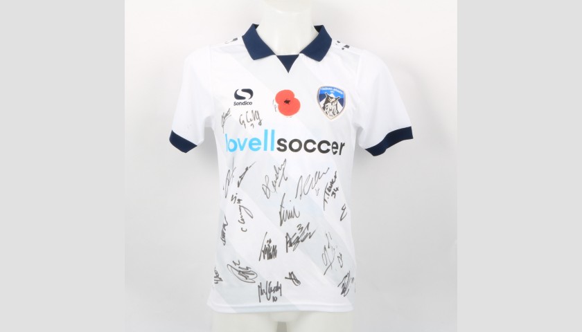 Oldham Athletic Official Poppy Shirt Signed by the Team