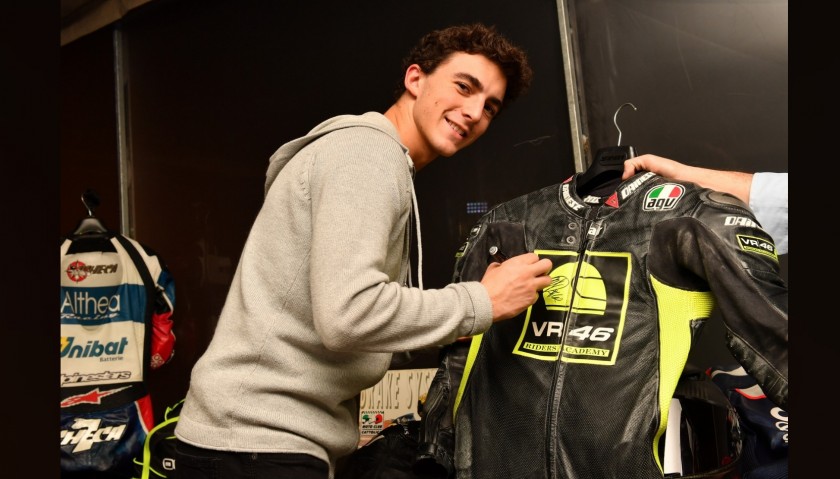 Francesco Bagnaia's VR46 Academy Worn and Signed Training Racesuit 