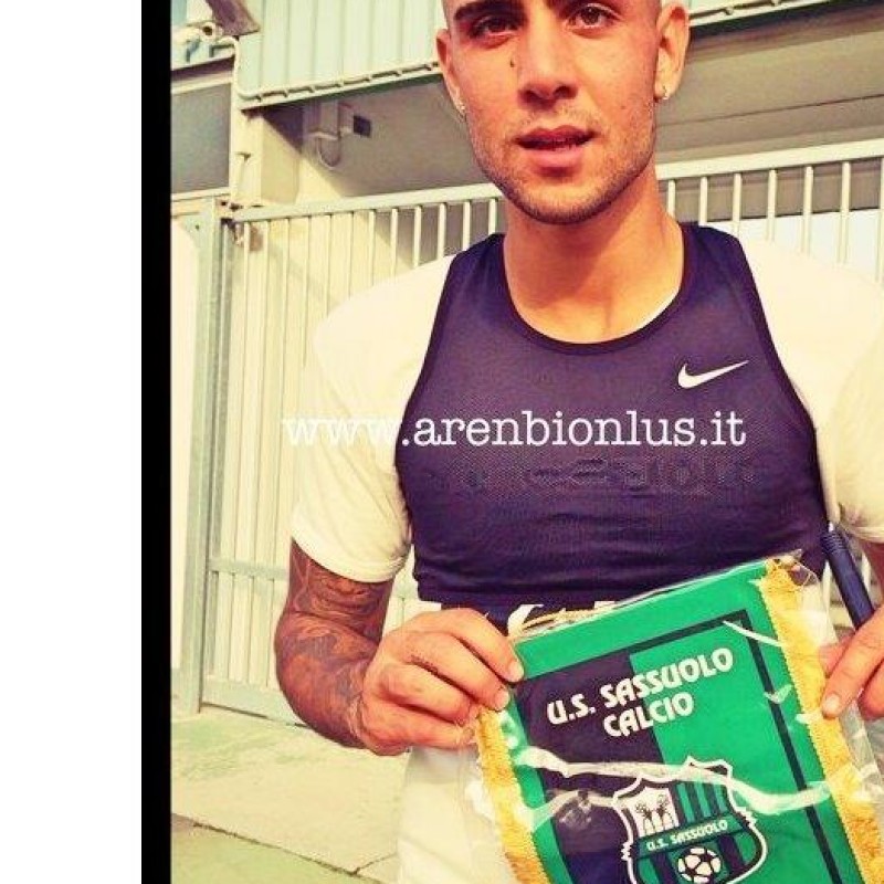 Official Sassuolo Pennant, signed by Zaza