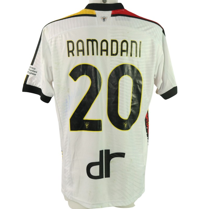 Ramadani Signed Unwashed Shirt, Bologna vs Lecce 2024