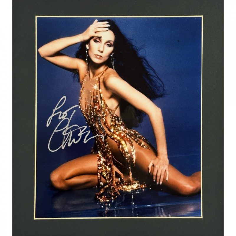 Cher Signed Photo Display