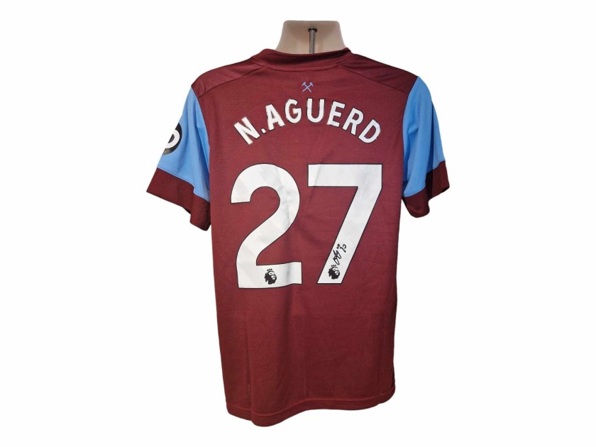 Nayef Aguerd's West Ham 2023/24 Signed Replica Shirt	